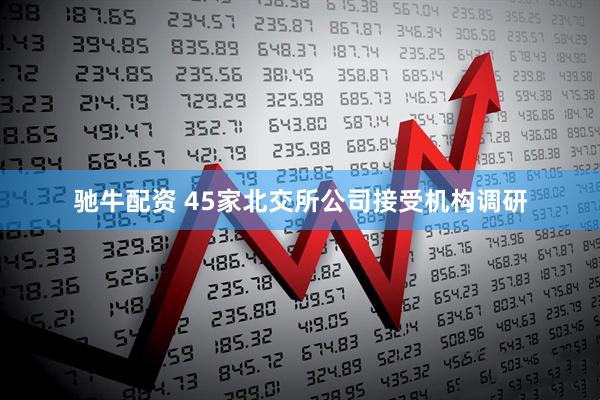 驰牛配资 45家北交所公司接受机构调研